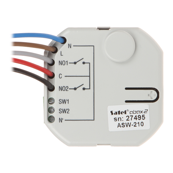 Satel ASW-210 Manual