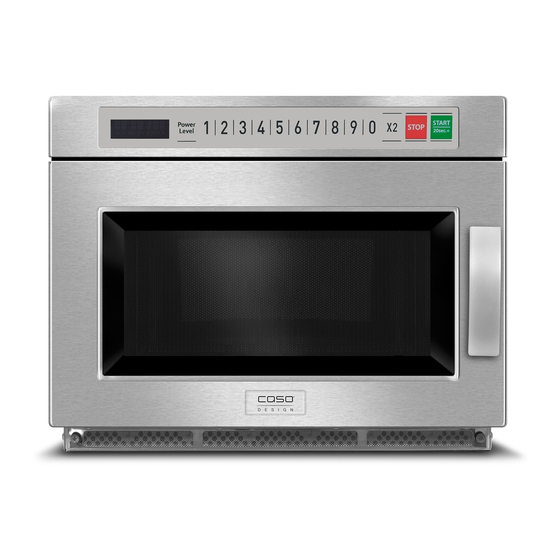 Caso CMP1800 Operating Manual