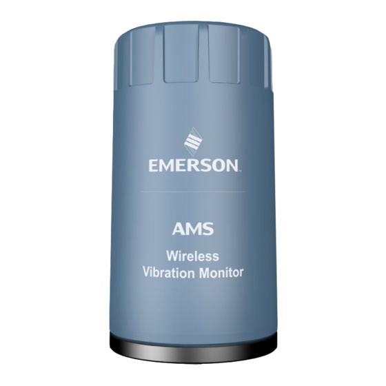 Emerson AMS Wireless Vibration Monitor User Manual