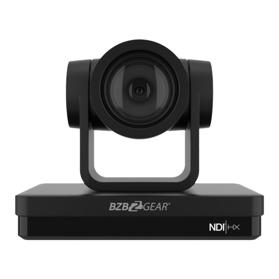 BZBGEAR BG-UPTZ-ND Series Quick Start Manual