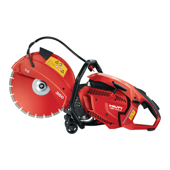 Hilti DSH 700X Operating Instructions Manual