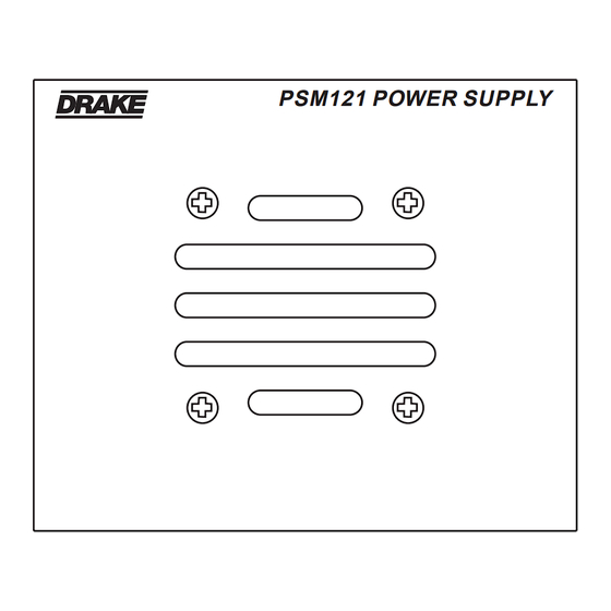 DRAKE PSM121 Instruction Manual