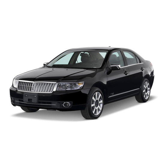 Lincoln 2009 MKZ Owner's Manual