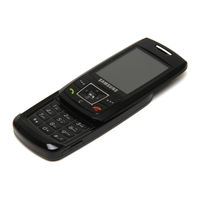 Samsung SGH E250 - Cell Phone 13 MB User Manual