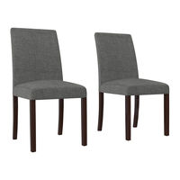 Dorel Living LINEN PARSONS CHAIR (2-pack) DA6297 Manual