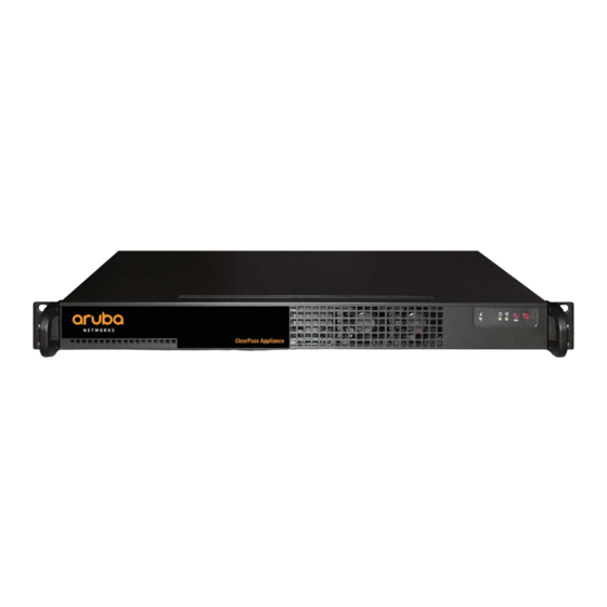 Aruba Networks CLEARPASS APPLIANCE Manuals