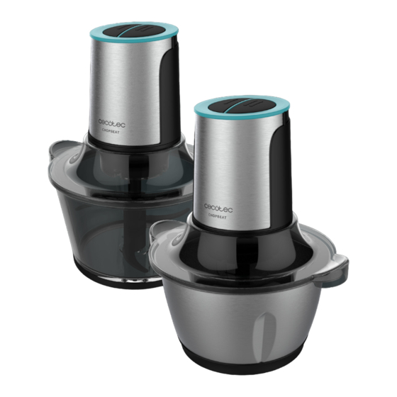 cecotec CHOPBEAT 1500 TITANBLACK GLASS Instruction Manual