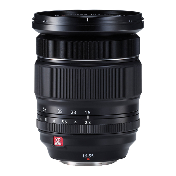FujiFilm XF16-55mm f2.8 r lm wr Owner's Manual