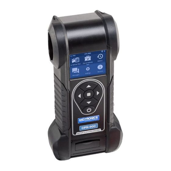 Midtronics CPX-900 Series Update Manual
