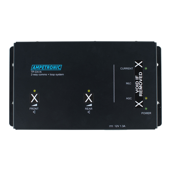 Ampetronic TP-DX-N Quick Start Manual