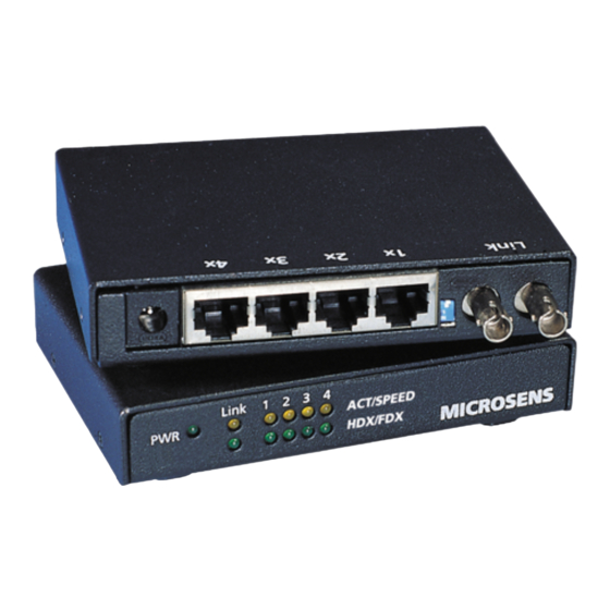 Microsens 10Base-TX Operation And Installation Manual