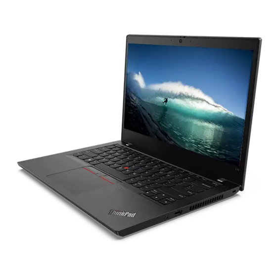 Lenovo ThinkPad L14 Gen 1 Setup Manual