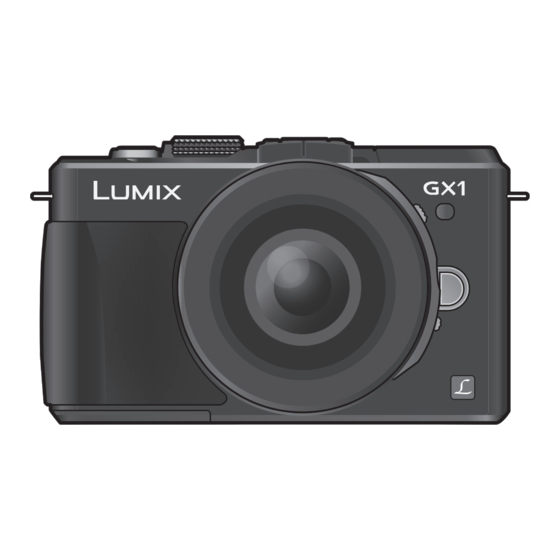 Panasonic DMC-GX1X Lumix Operating Instructions Manual