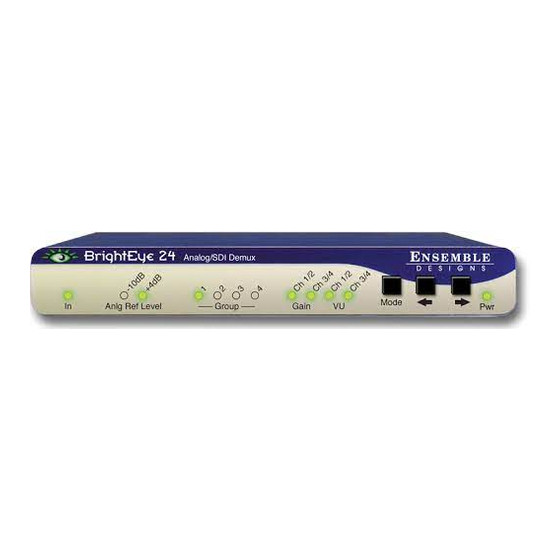 Ensemble Designs BrightEye 24 User Manual