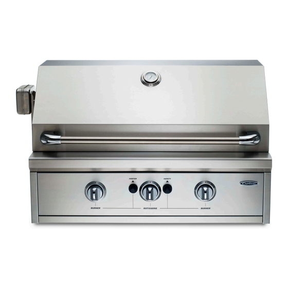 Capital PRO32BI Built-In Grill Manuals