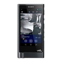 Sony Walkman NW-ZX2 Manual