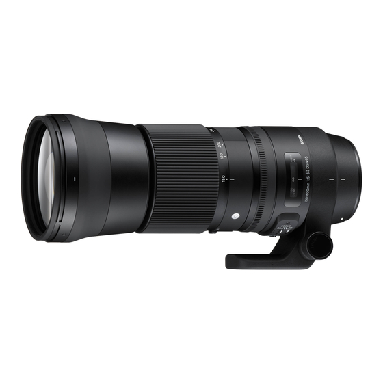 Sigma 150-600mm F5-6.3 DG OS HSM Instructions