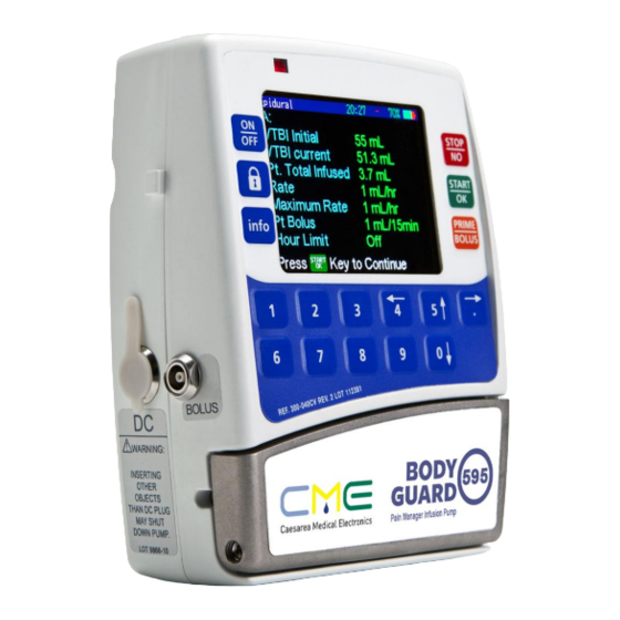 CME BodyGuard 595 Color Vision Operator's Manual