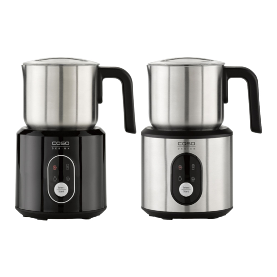 CASO DESIGN Crema & Choco Black Original Operating Manual