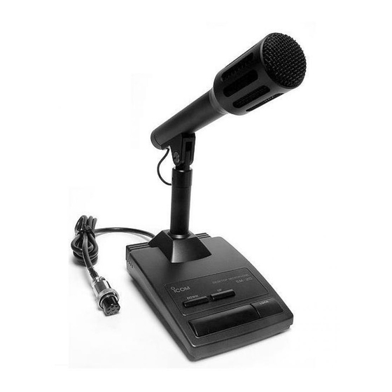 Icom SM-20 Instructions