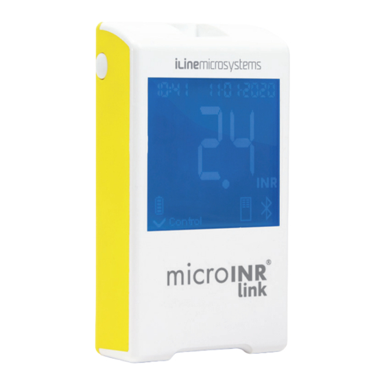 iLine microsystems microINR link Instructions For Use Manual