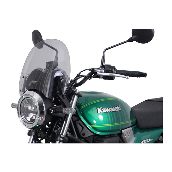 MRA KAWASAKI Z650RS 2022 Mounting Instructions