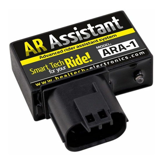 HealTech Electronics Advanced Rider Assistant Supplementary Manual
