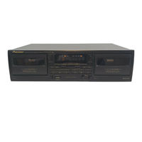 Pioneer CT-W205R Operating Instructions Manual