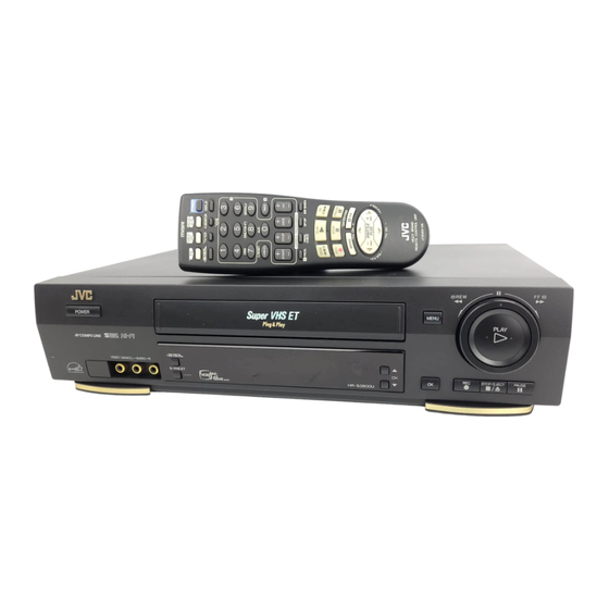 JVC HR-S4800U Quick Start