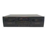 Pioneer W205R - Dual Cassette Deck Operating Instructions Manual