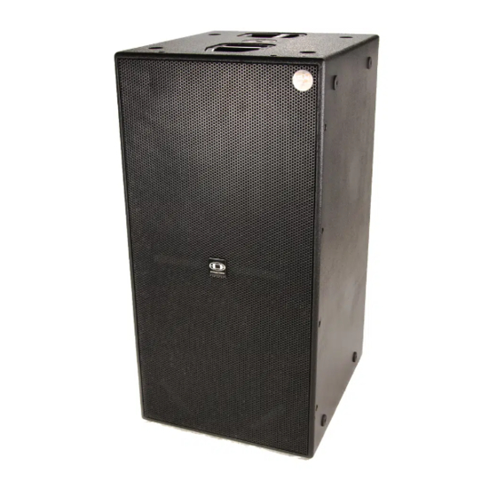 Dynacord SUB 28 Architects And Engineers Specifications