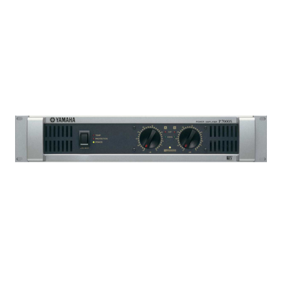 Yamaha P7000S - Amplifier Manuals