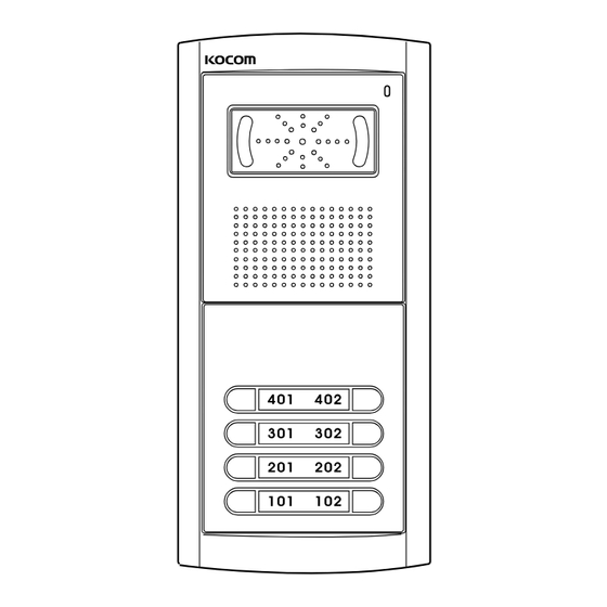 KOCOM KDP-104B Manual For Operation And Installation