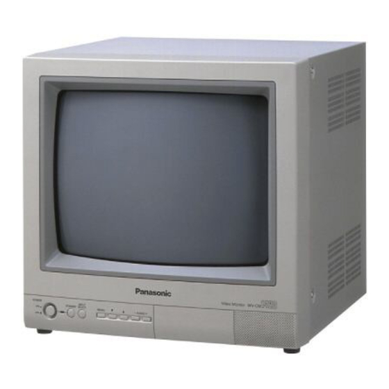Panasonic WV-CM1420 Operating Instructions Manual