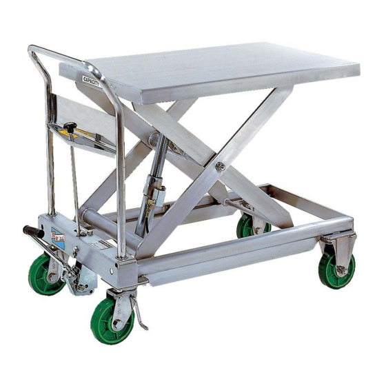 Vestil CART-550-SS Instruction Manual