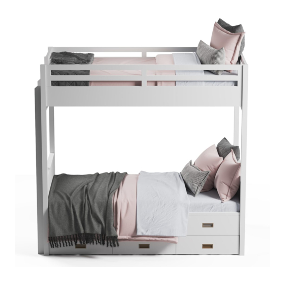 RH Baby&child AVALON STORAGE BUNK BED FULL OVER FULL Assembly Instructions Manual