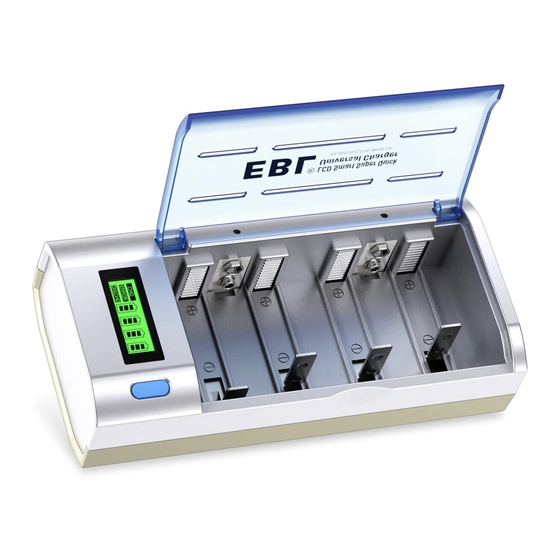 Manuel d'utilisation du chargeur de batterie EBL 906-4D D Cells 10000mAh