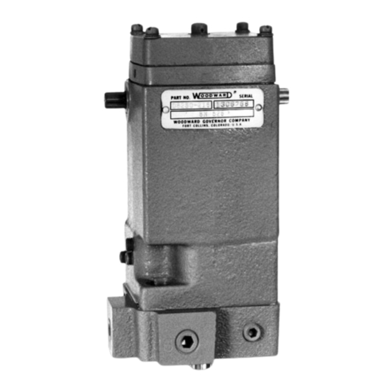 Woodward EG-3P Installation And Operation Manual