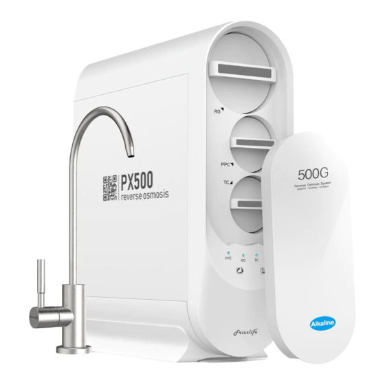 Frizzlife PX500 Sink Water Filtration Manuals