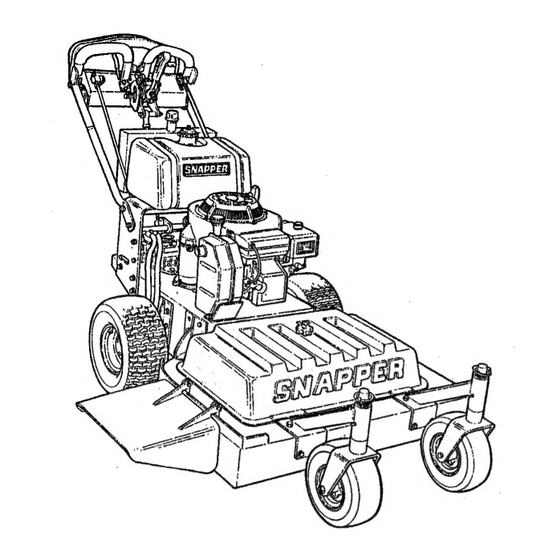 Snapper PRO736 Dealer Setup Instructions