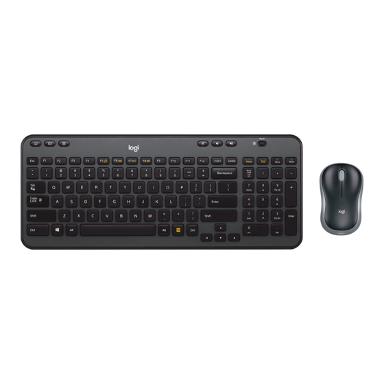 Logitech MK360 Getting Started Manual