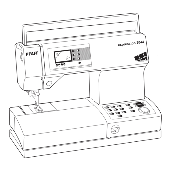 Pfaff EXPRESSION 2014 Instruction Manual