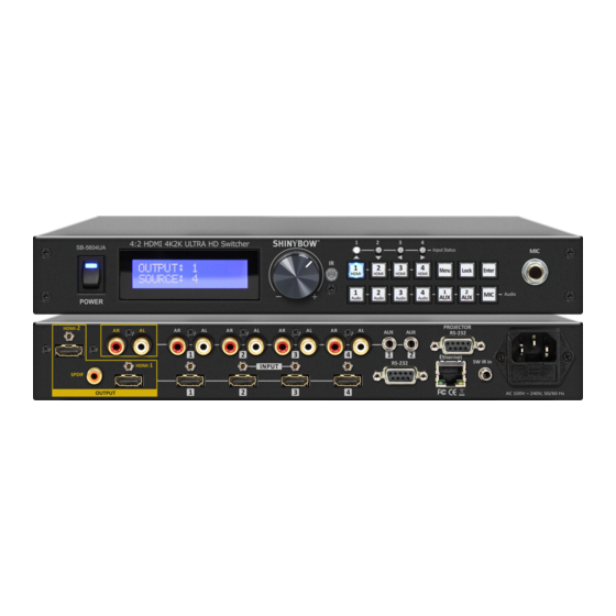 Shinybow USA SB-5604UA Instruction Manual