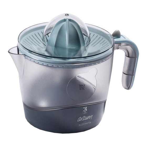 User Manuals: Arzum KLEMANTIN Citrus Juicer