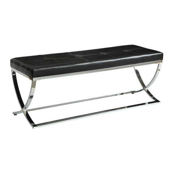 Coaster Bench 501156 Assembly Instruction