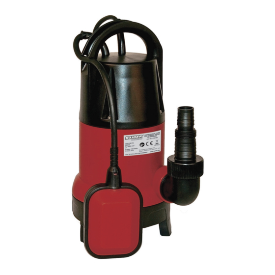 Raider RD - WP10 Water Pump Manuals