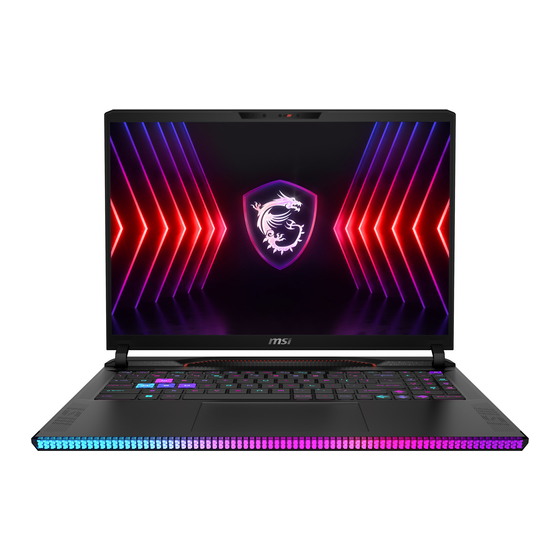 MSI Raider GE68 HX 14VHG-632NL User Manual