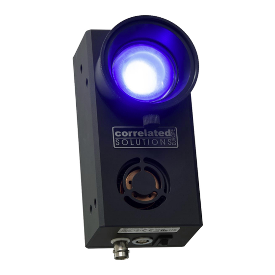Correlated Solutions Blue-X-Focus User Manual And Service Instructions
