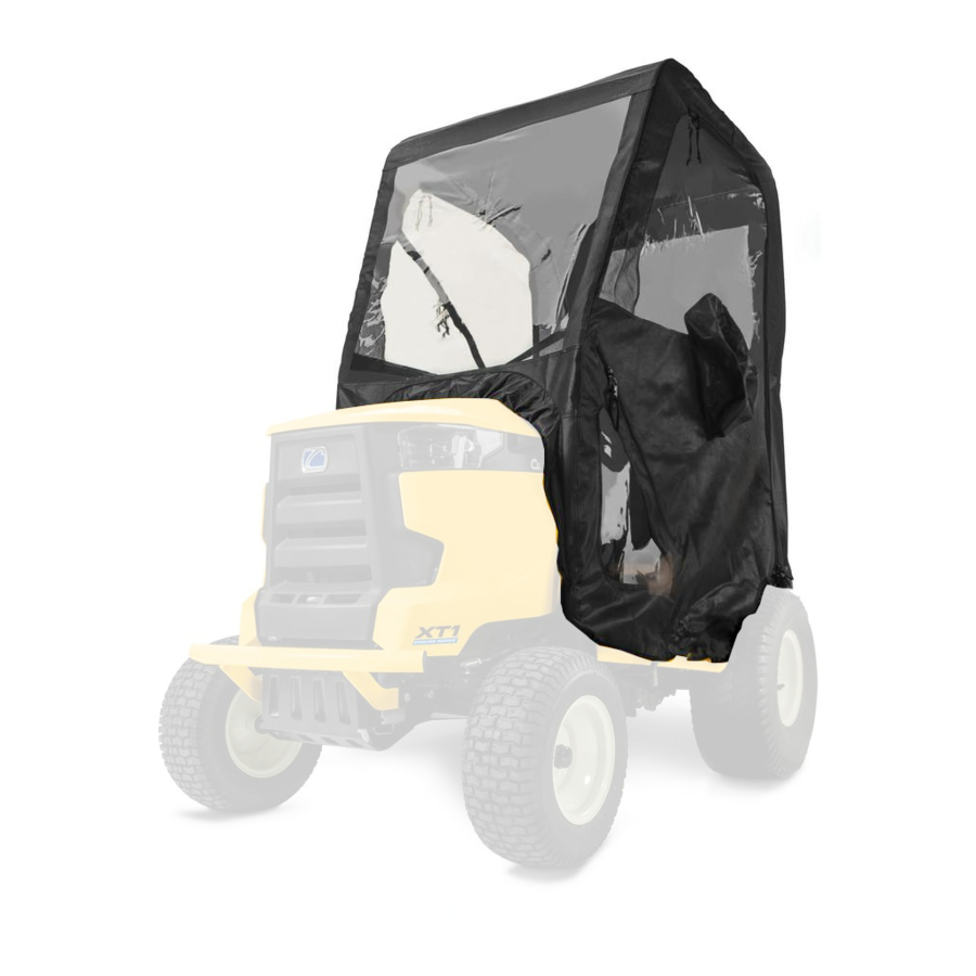 Cub Cadet Snow Cab/Sun Shade Operator's Manual