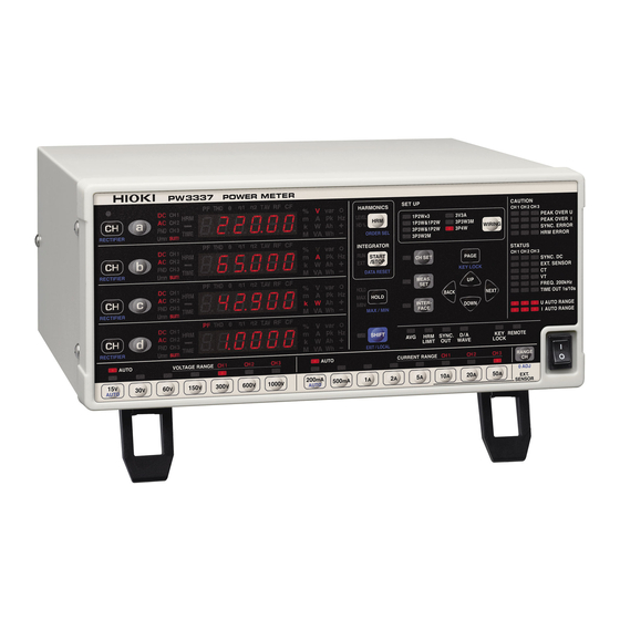 Hioki PW3336 Measurement Manual